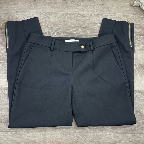 Anne Taylor Loft Dress Pants Ankle Crop Zippers size 4 - Picture 1 of 16
